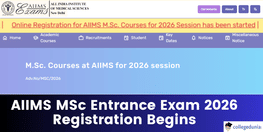 AIIMS MSc Entrance Exam 2026 Registration Begins Apply by April 24